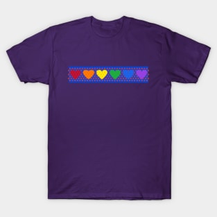 Phish Donuts with Rainbow Pride Hearts T-Shirt